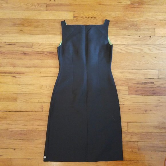 Max Studio Sz 2 Embellished Raw Silk Sheath Dress - Picture 2 of 5